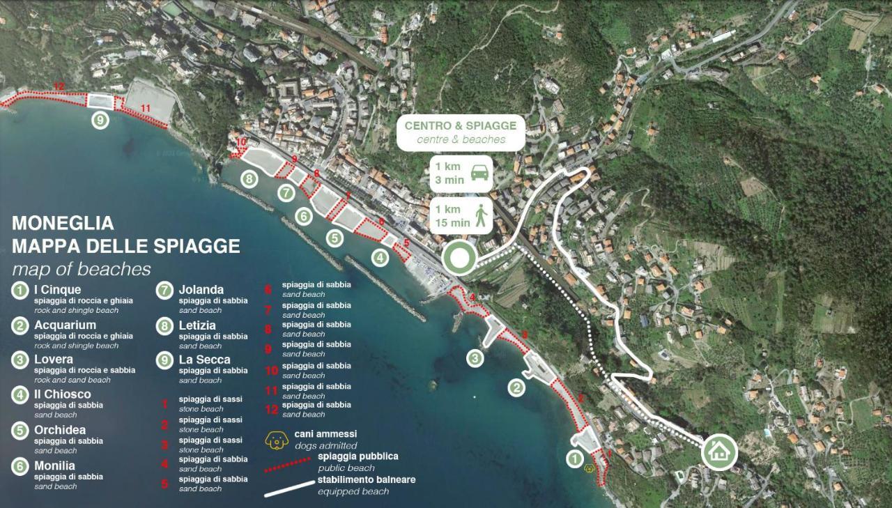 Appartamento A Moneglia, Tra Portofino E Le Cinque Terre Exterior foto
